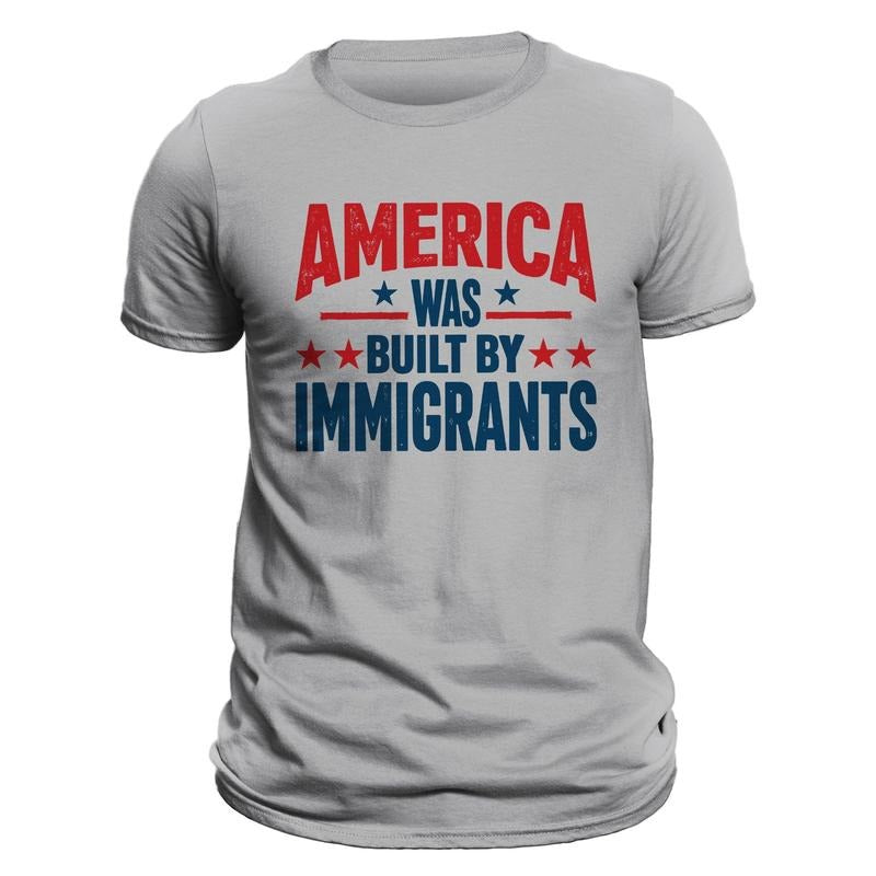 America Was Built By Immigrants Anti Immigration Human Rights Protest T-Shirt Hoodie, Sweatshirt | UrbanDripWear.com