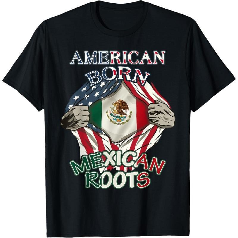 American Born Mexican Roots Flag Tee Proud USA Love Mexico T-Shirt style 02 Hoodie, Sweatshirt | UrbanDripWear.com