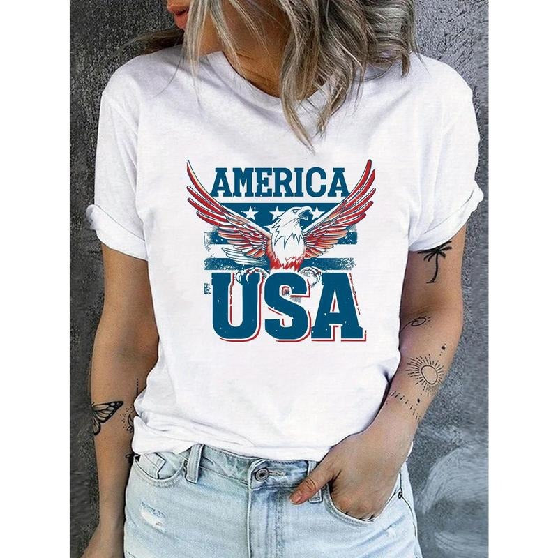 American Flag Eagle women's comfit t-shirt Hoodie, Sweatshirt | UrbanDripWear.com