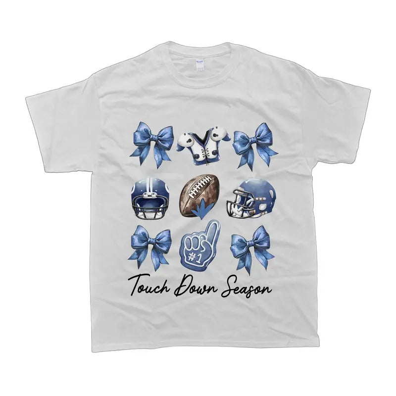American Football Coquette Bow T-shirt Dallas Tshirt Unisex Hoodie, Sweatshirt | UrbanDripWear.com