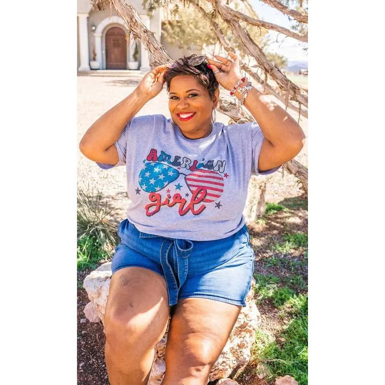 American Girl Patriotic T-Shirt Hoodie, Sweatshirt | UrbanDripWear.com