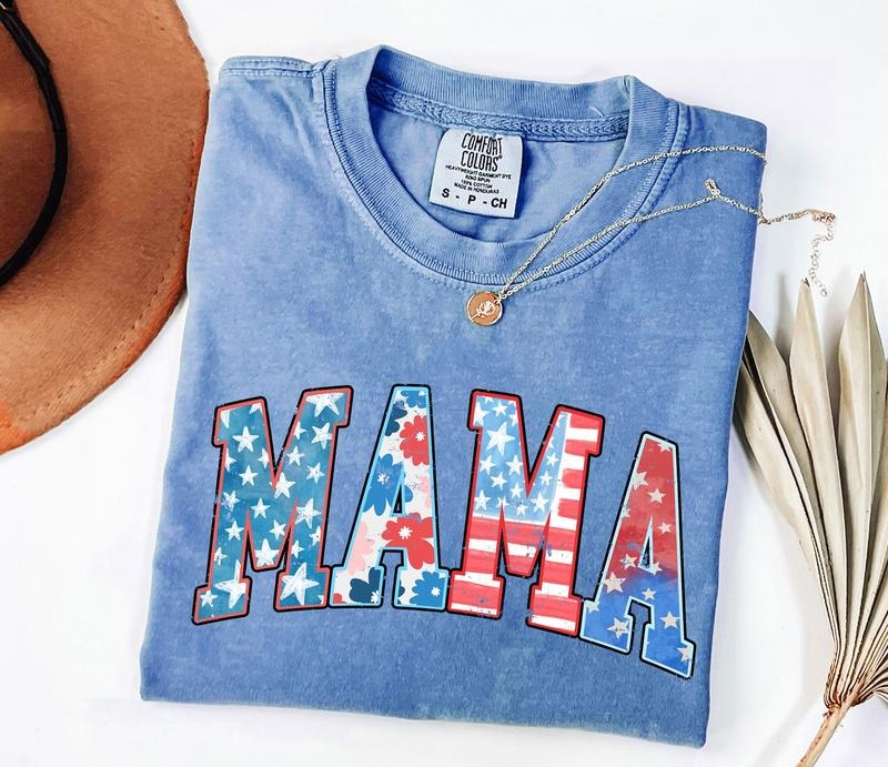 American Mama Shirt, Retro Mama America tee, Mama 4th of July Shirt, American Mama, Retro USA Shirt Hoodie, Sweatshirt