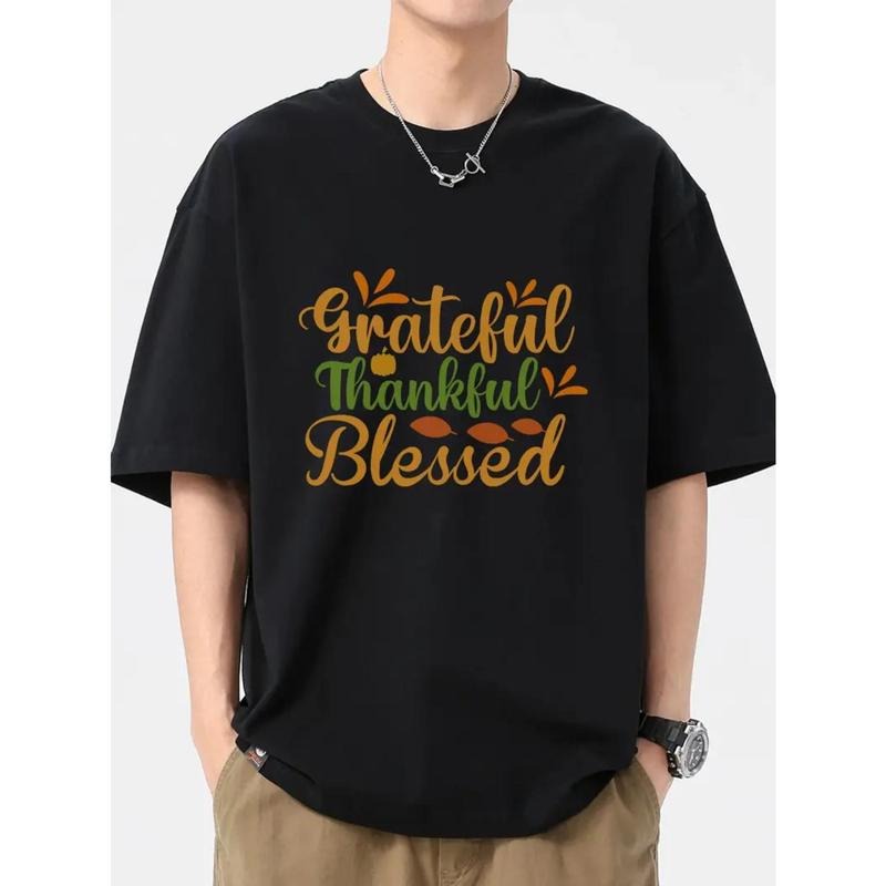 American alphabet short-sleeved pumpkin print T-shirt, fun pattern casual sweatshirt Made in USA Hoodie | UrbanDripWear.com