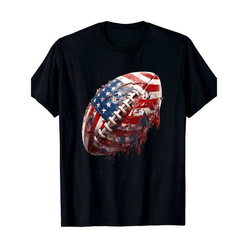 American football American Flag t-shirt, men's t-shirt, 220g made in usastyle{n002}3 Hoodie, Sweatshirt | UrbanDripWear.com