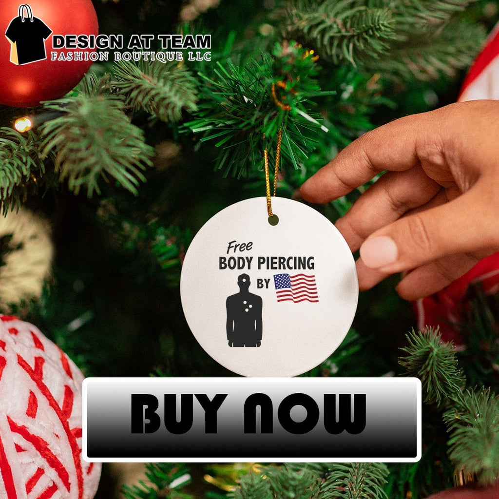 American violence free body piercing by American flag 2026 shirt
