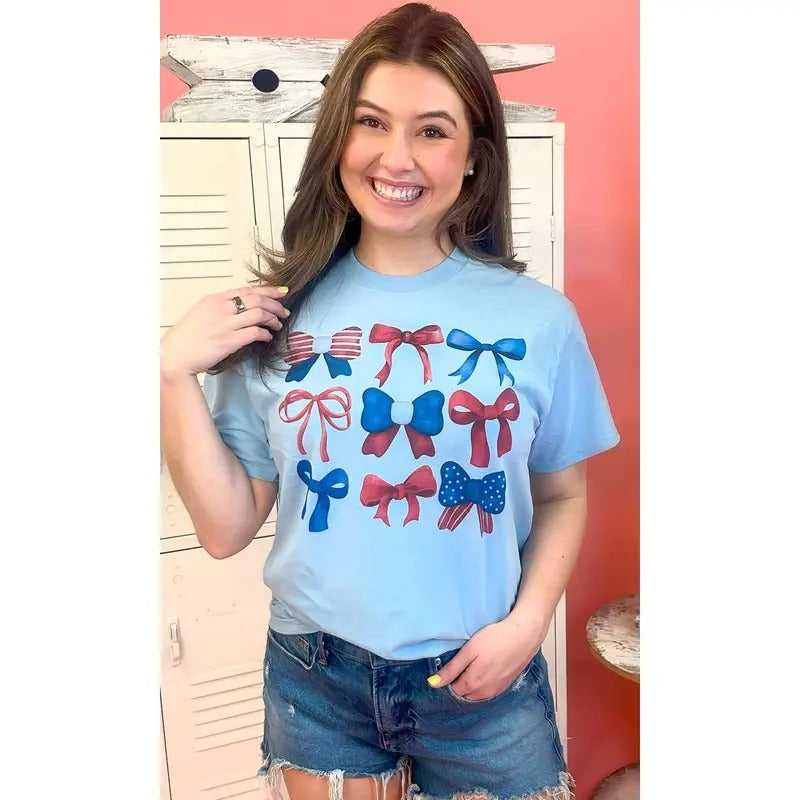 Americana Bows Graphic Shirt Hoodie, Sweatshirt | UrbanDripWear.com
