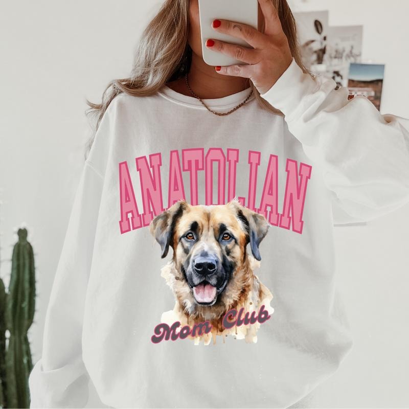 Anatolian Mom Club Sweatshirt ~ Sweatshirt Unisex Apparel Relaxed Fit Printed in the USA Clothing Womenswear Casual and...