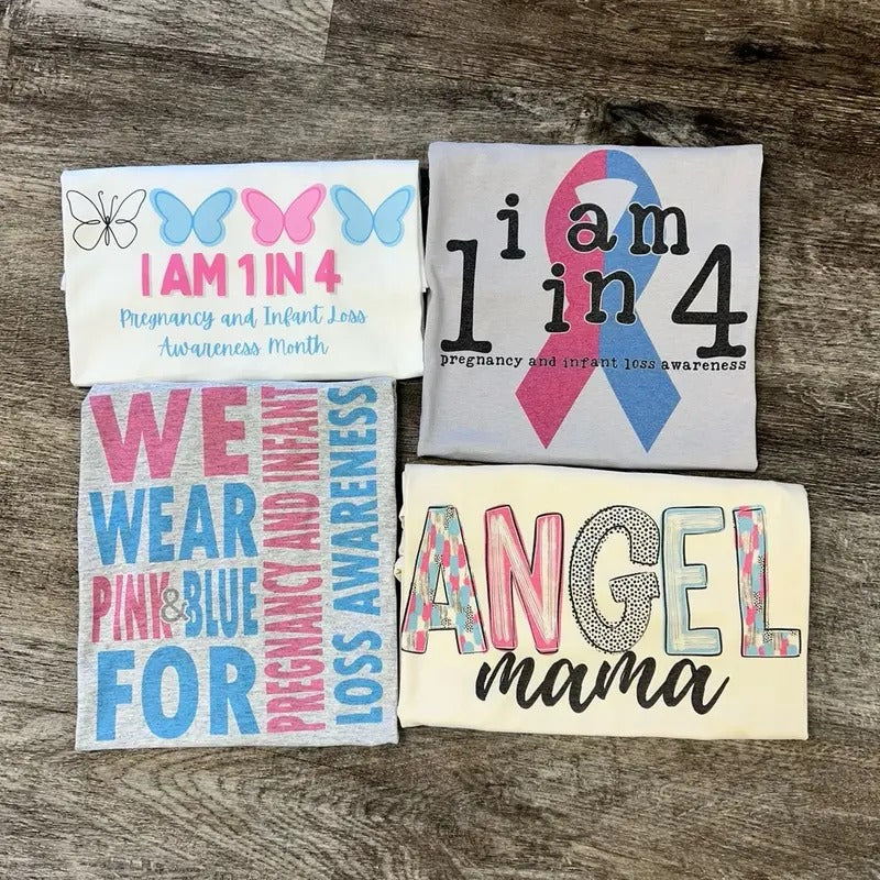 Angel Mama Tees - Pregnancy & Infant Loss Awareness Shirts Hoodie, Sweatshirt | UrbanDripWear.com