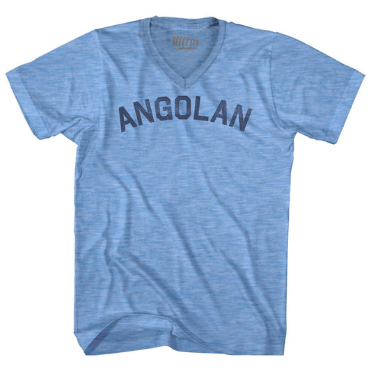 Angolan Adult Tri-Blend V-neck T-shirt Style001