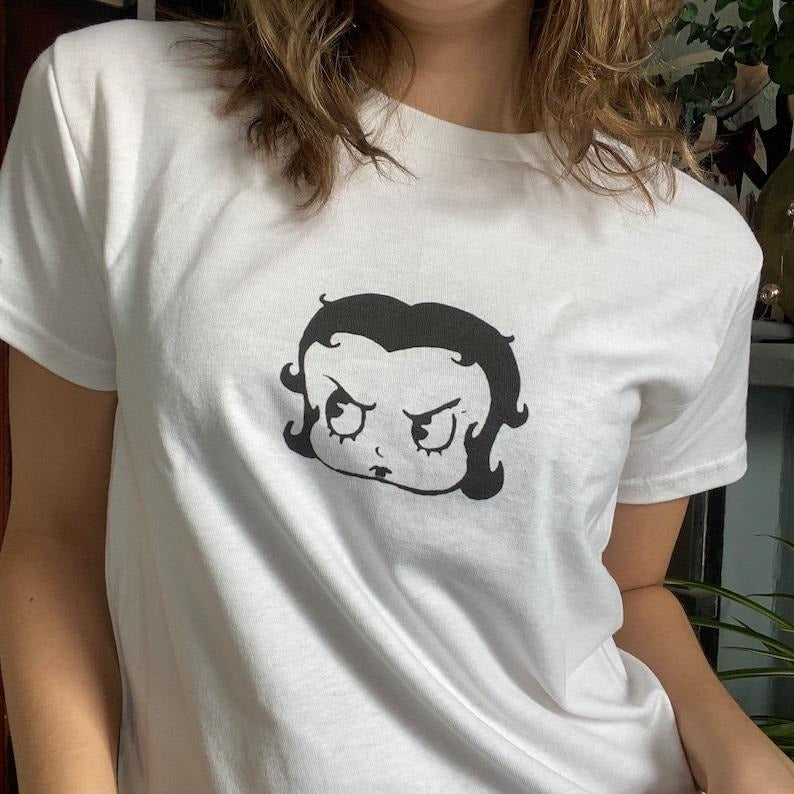 Angry Betty Baby Tee, Leo Fitted Tshirt, Historical Graphic Tee Fit Streetwear Hoodie, Sweatshirt | UrbanDripWear.com