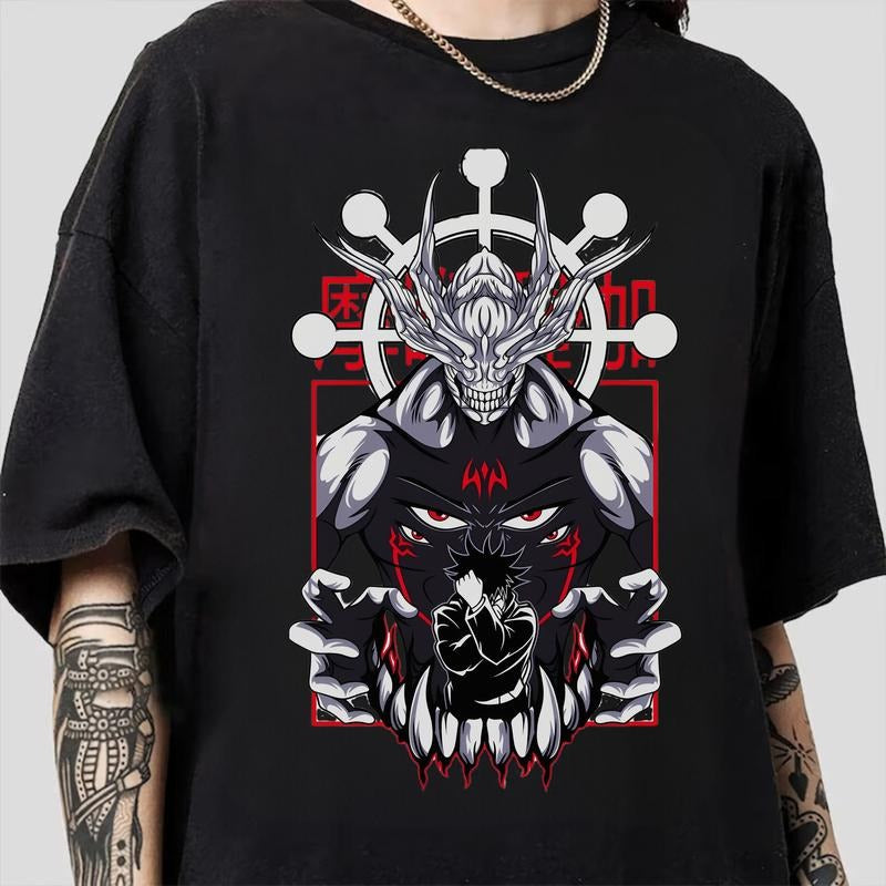 Anime Mahoraga T-shirt General Mahoraga Jjk Jujutsu Kaisen T-shirt Jjk Mahoraga Jjk Megumi Megumi T-shirt Japanese Manga...