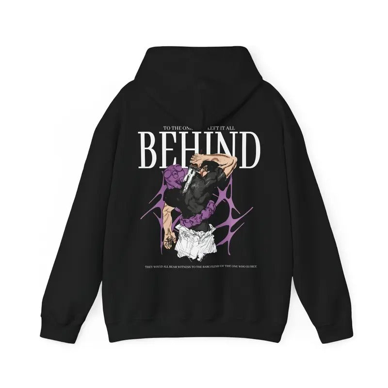 Anime Toji Hooded Sweatshirt, Anime Hoodie, Toji x The one who left it behind, gift hoodie T-Shirts | UrbanDripWear.com