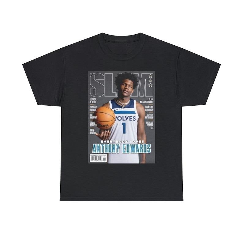 Anthony Edwards Minnesota Timberwolves Nba Slam Cover T-Shirt Unisex Hoodie, Sweatshirt | UrbanDripWear.com