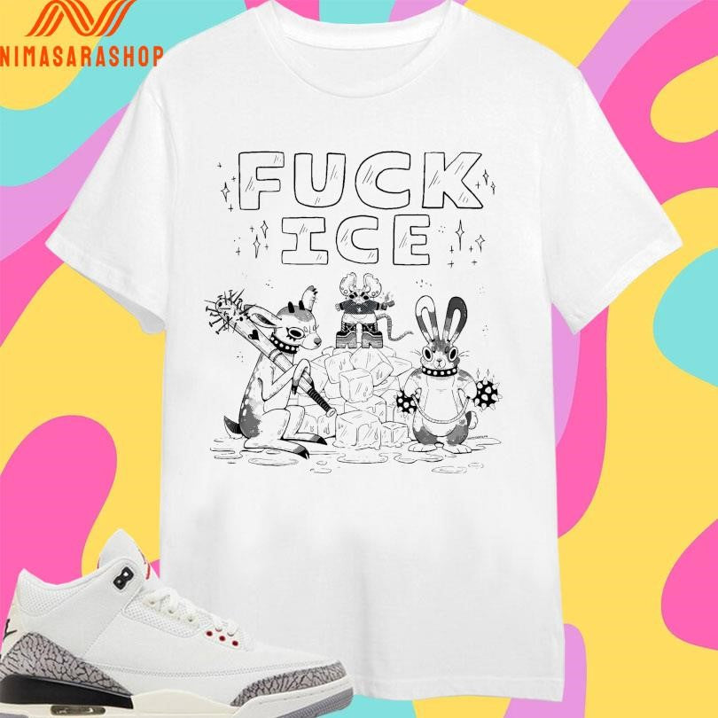 Anti Fuck Ice Gecko Sketch Shirts
