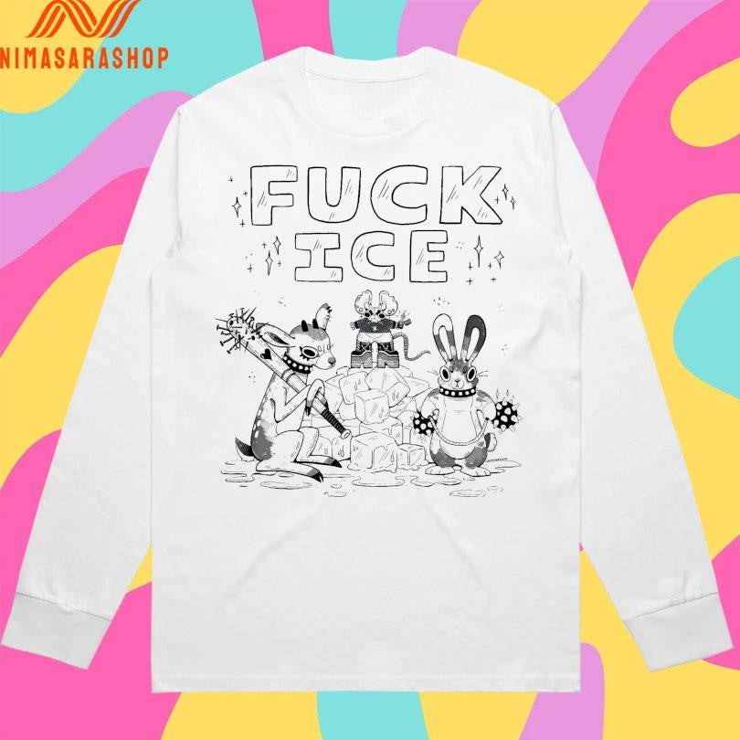 Anti Fuck Ice Gecko Sketch Shirts