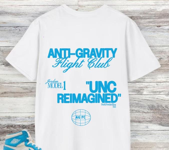 Anti Gravity Reimagined Sneaker Match Shirt, Dark Powder Blue Sail Hoodie, Sweatshirt | UrbanDripWear.com