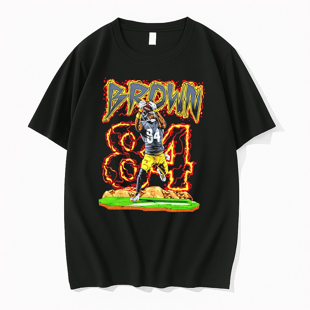 Antonio Brown Pittsburgh Steelers A Brown Hand Drawn Artwork Tee Tshirts Sweater