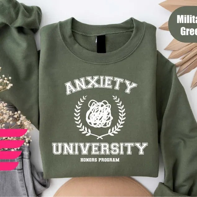 Anxiety University Honors Program Shirt, Anxiety University Shirt, Anxiety Shirt, Depression Shirt, Mental Healht Shirt,...