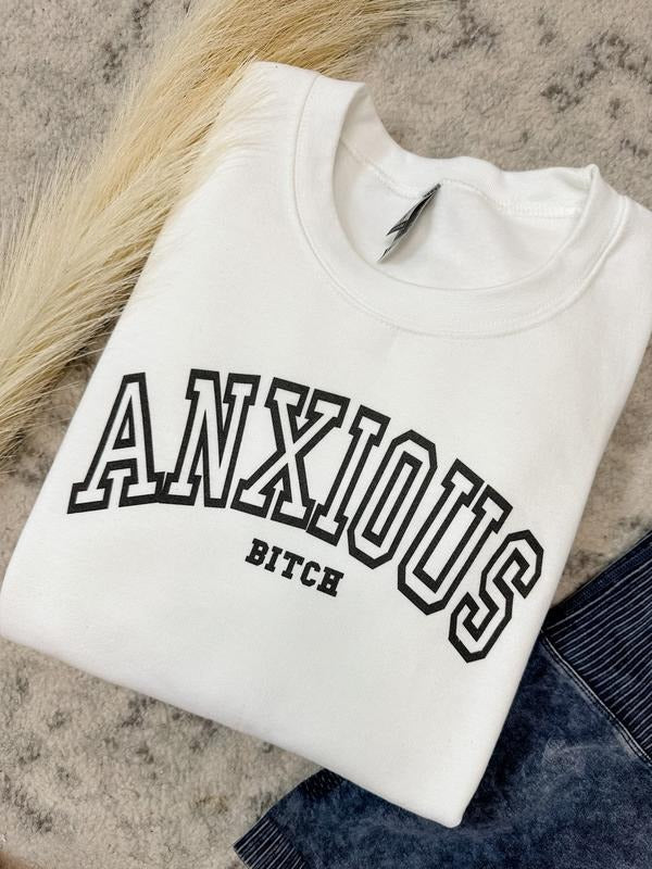 Anxious Graphic Sweatshirt T-Shirts, Hoodie | UrbanDripWear.com