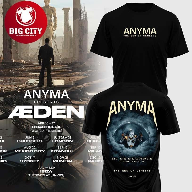 Anyma Sphere Las Vegas 2026 Show Eden Two Sided Shirt