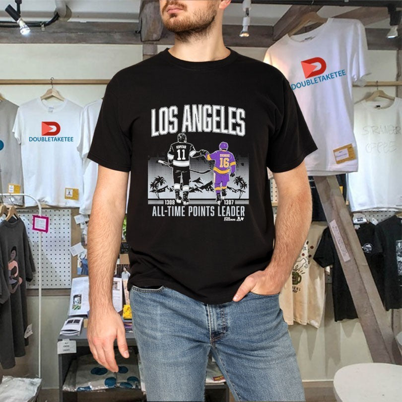Anze Kopitar And Marcel Dionne Los Angeles All Time Point Leader Shirts
