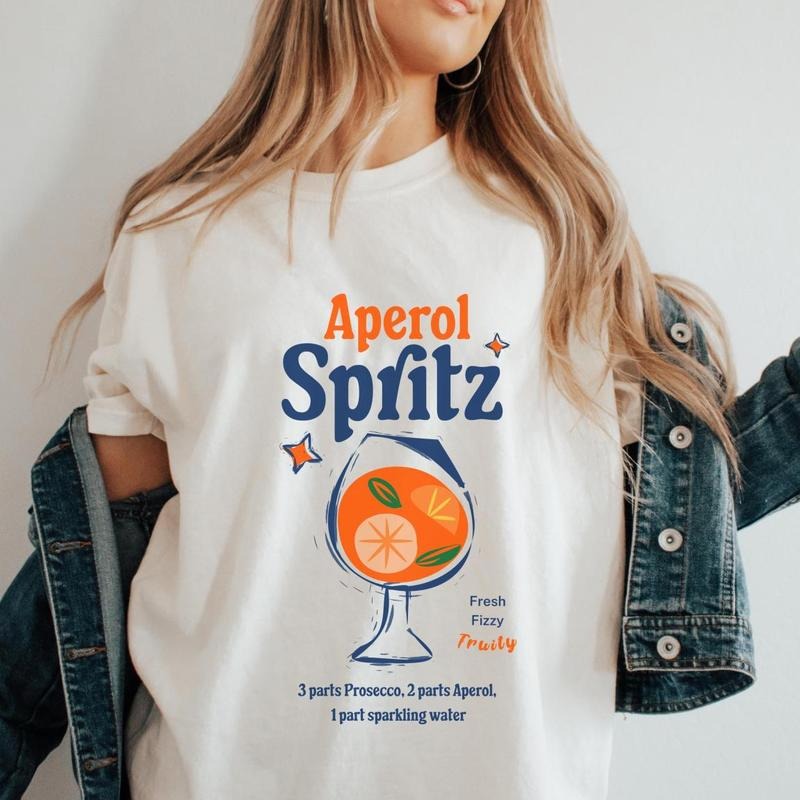 Aperol Spritz Shirt, Aperol Spritz Tshirt, Spritz Cocktail Shirt, Retro Vintage Aperitivo Tee, Aperol Shirt, Cocktail...