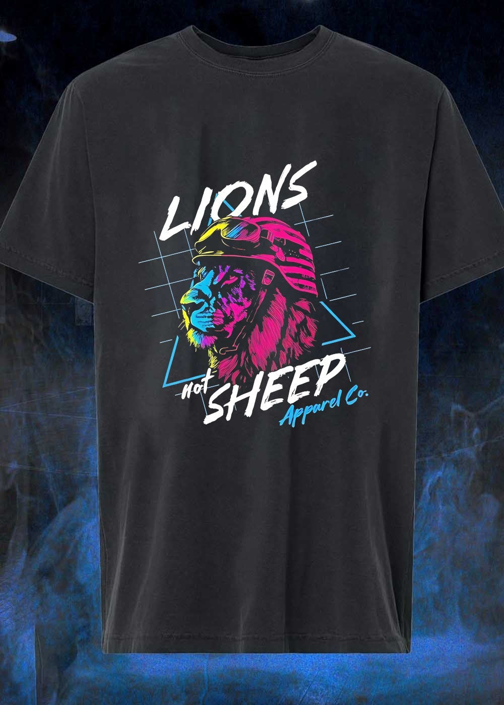Apparel Co. Lions not Sheep Helmeted Lion T-Shirt