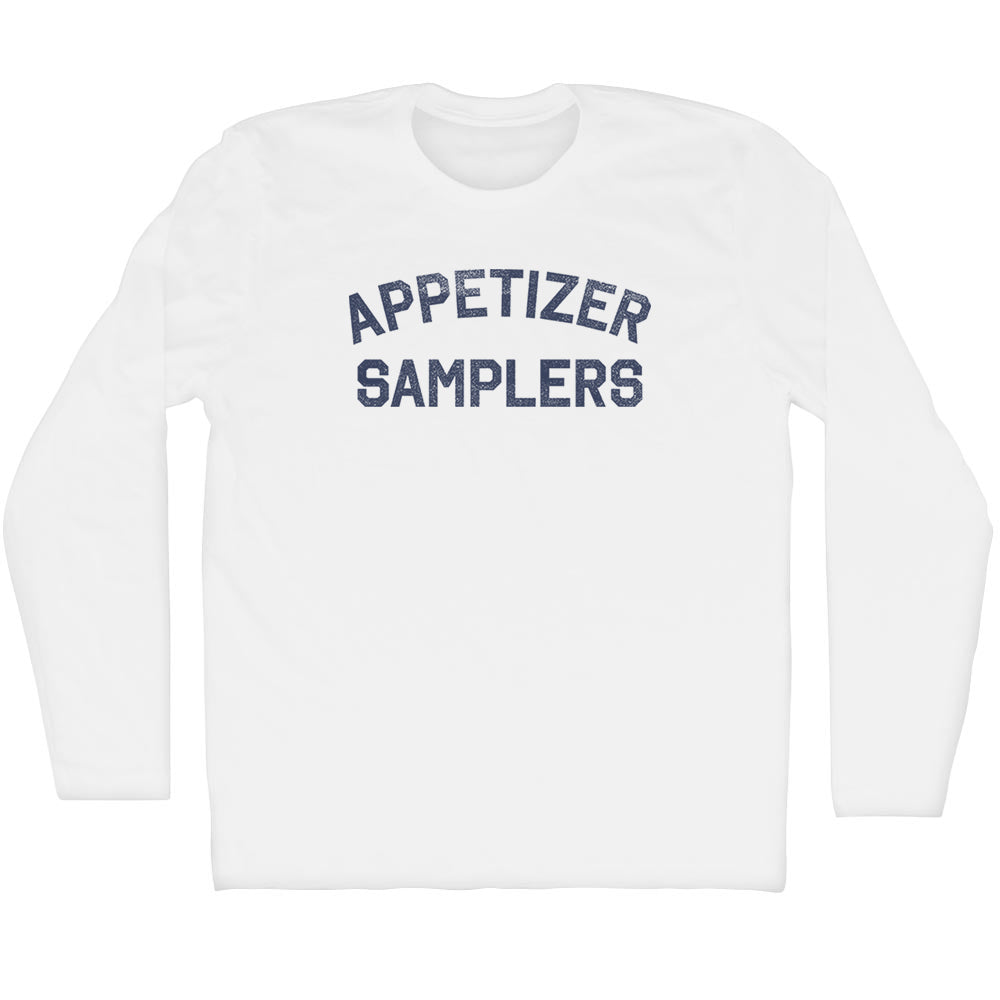 Appetizer Samplers Adult Cotton Long Sleeve T-Shirt Style001