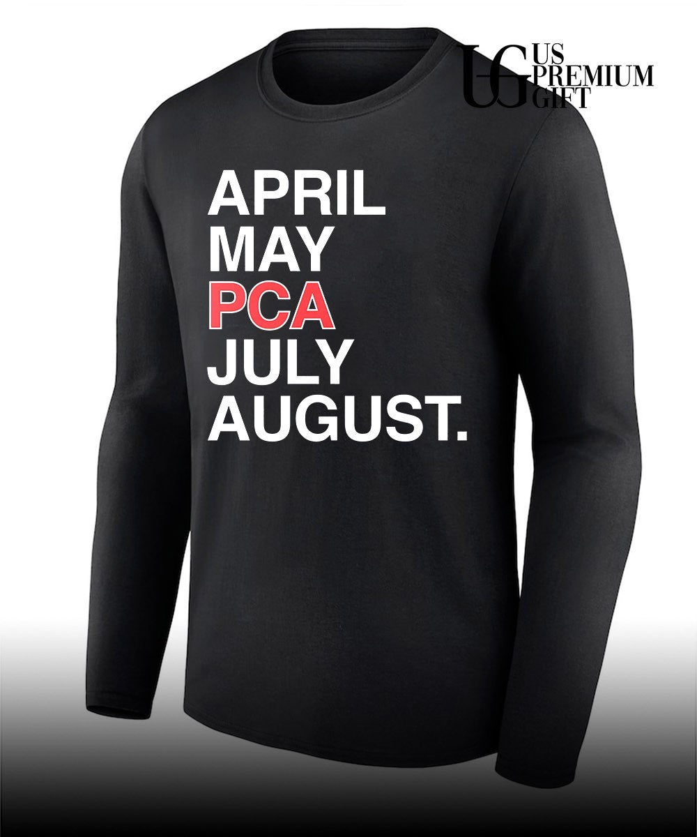 April May PCA July August Chicago Cubs shirt
