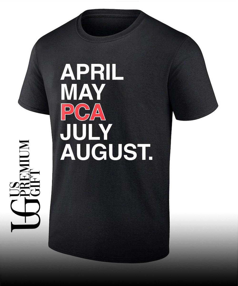 April May PCA July August Chicago Cubs shirt