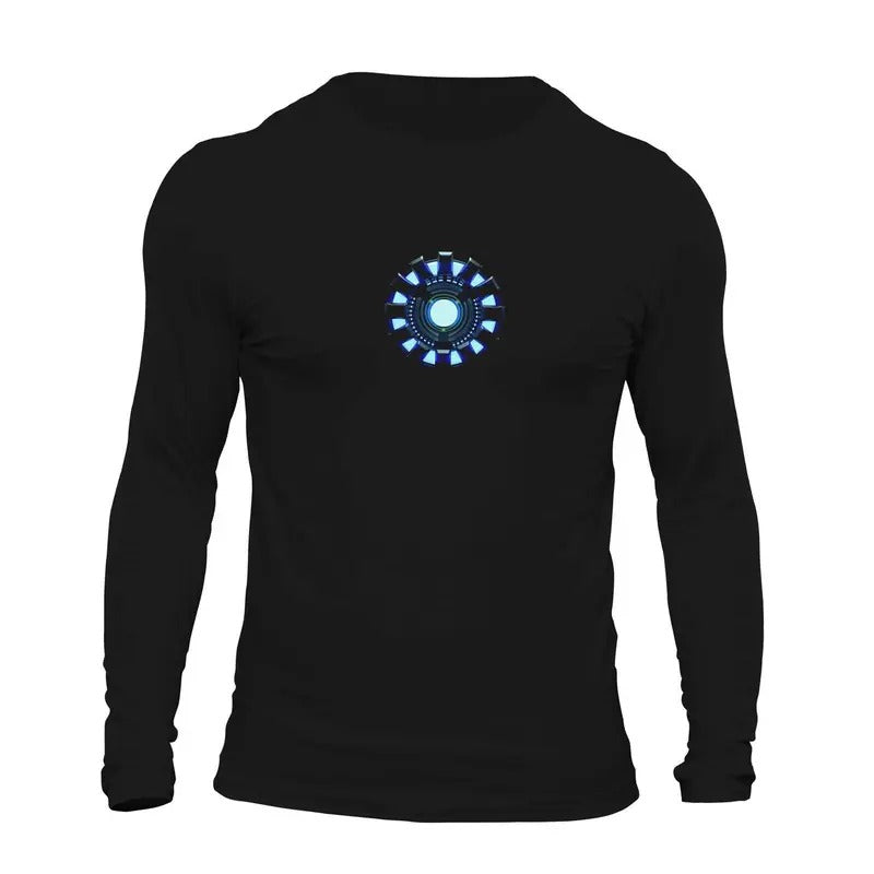 Arc Reactor Stark Industries Long Sleeve Men's T-Shirt Casual Classic Hoodie, Sweatshirt | UrbanDripWear.com