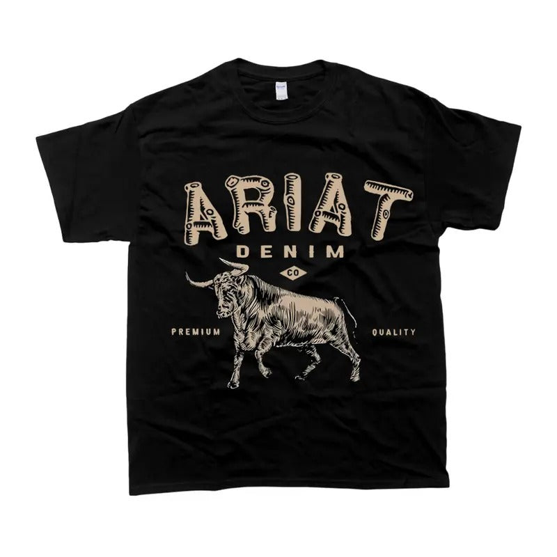 Ariat Denim Cowboy T-shirt Unisex Tshirt For Men For Women Tee Sweatshirt Hoodie | UrbanDripWear.com
