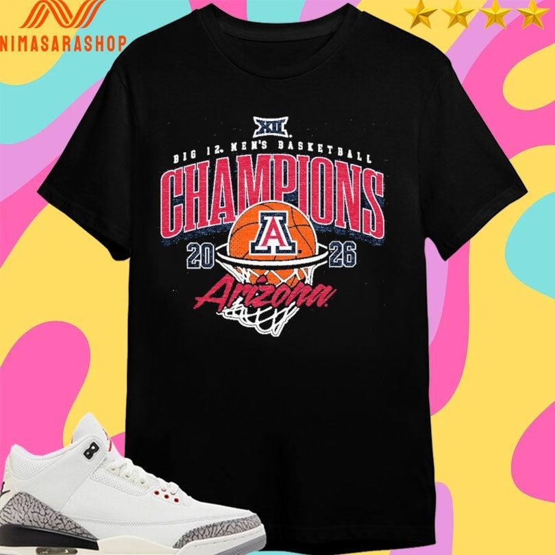Arizona Big 12 Men’s Basketball Champions Tournament Champs 2026 Shirts