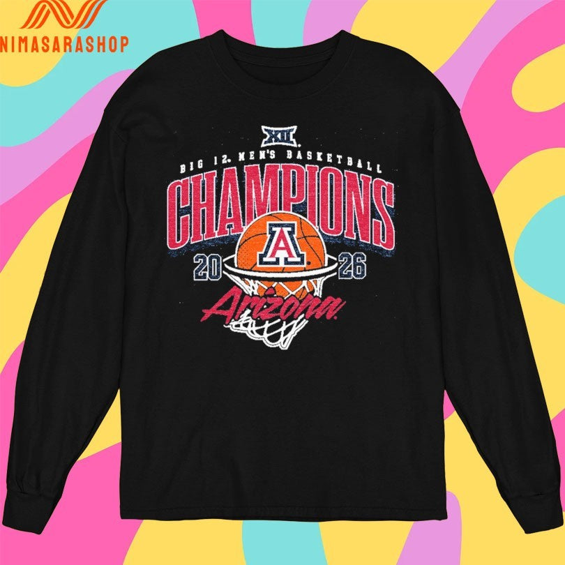 Arizona Big 12 Men’s Basketball Champions Tournament Champs 2026 Shirts