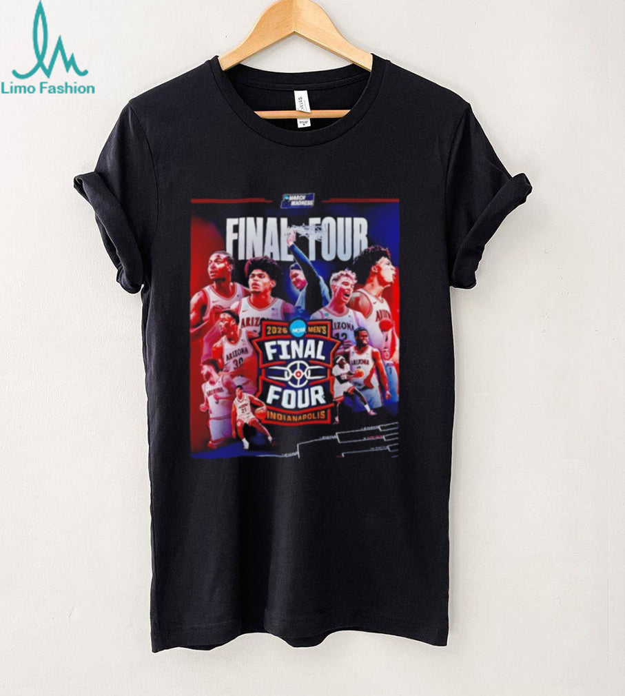 Arizona Wildcats 2026 NCAA Men’s Final Four Indianapolis T Shirt