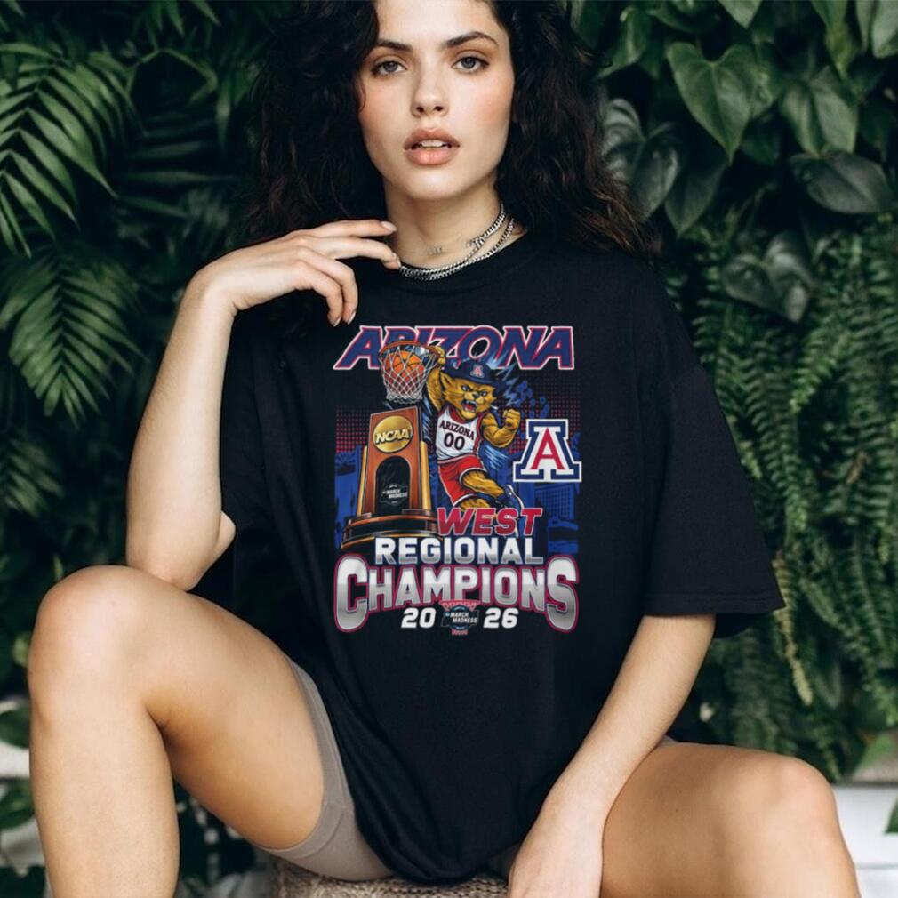 Arizona Wildcats 2026 NCAA West Regional Champions Mascot Black T Shirt