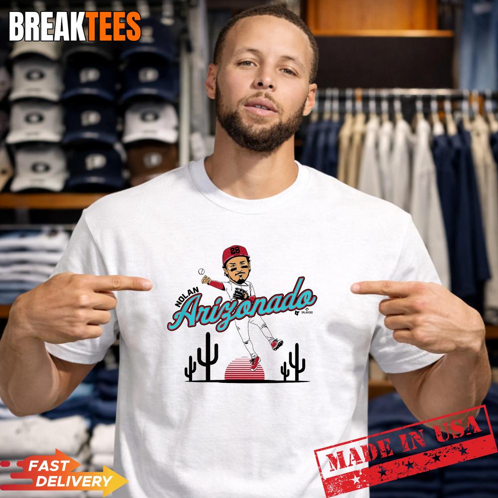 Arizonado Nolan Arenado Caricature Arizona Baseball Graphic Shirt