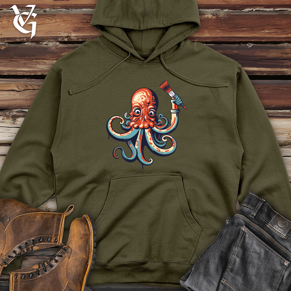 Vintage Artistic Octo Midweight Hooded Sweatshirt
