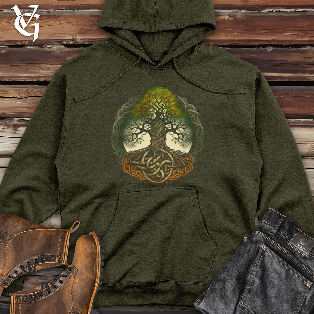 Celtic Life of Tree Min Midweight Hooded Sweatshirt