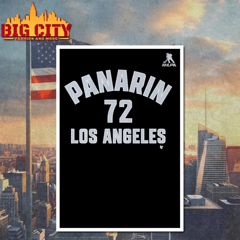Artemi Panarin LA Name & Number Shirt