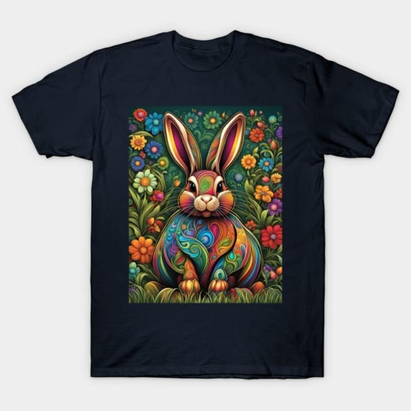 Artful Easter Bunny 1 T-Shirt Hoodie, Sweatshirt | UrbanDripWear.com