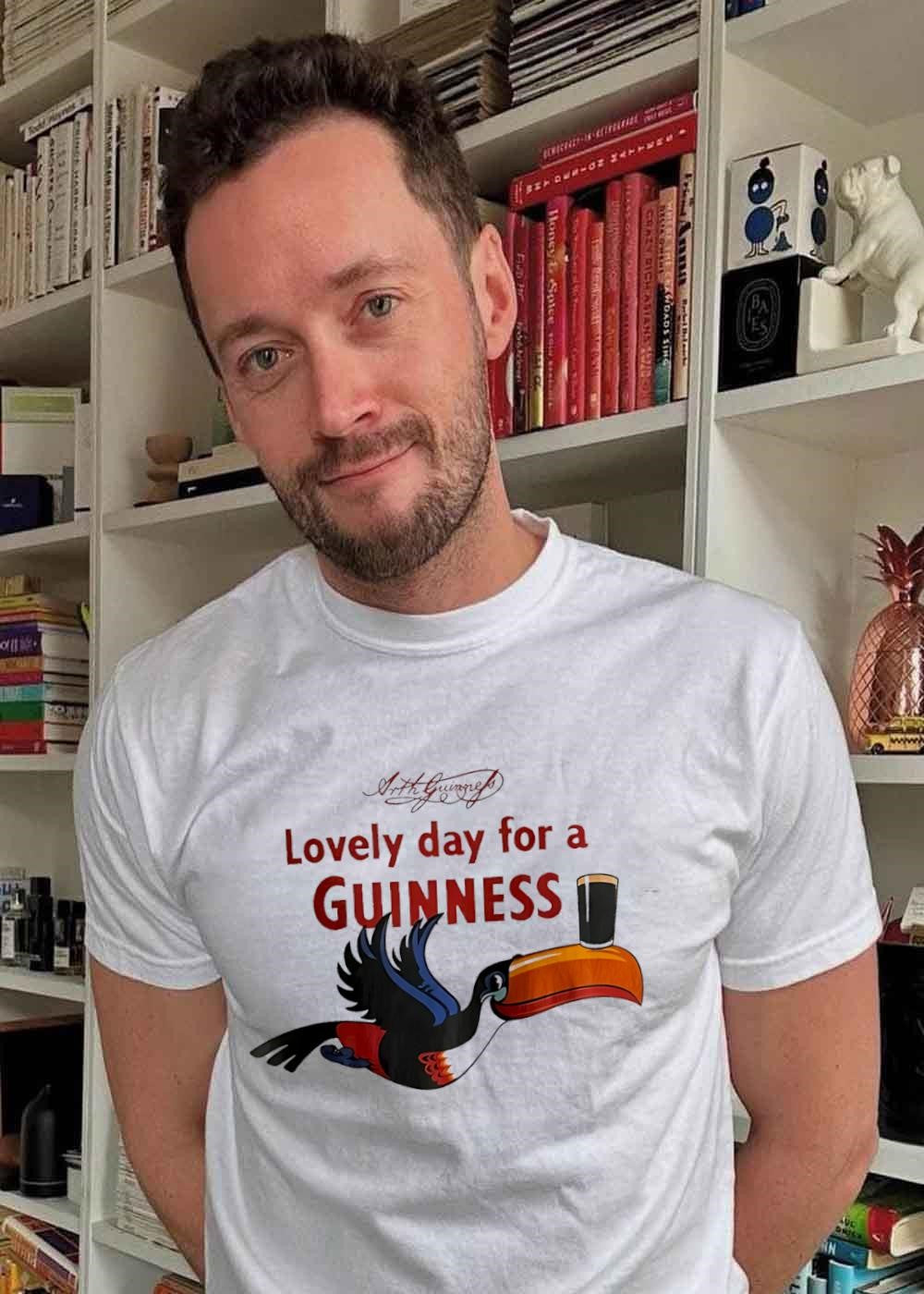Arthur Guinness Lovely Day For A Guinness Toucan Bird Beer shirt