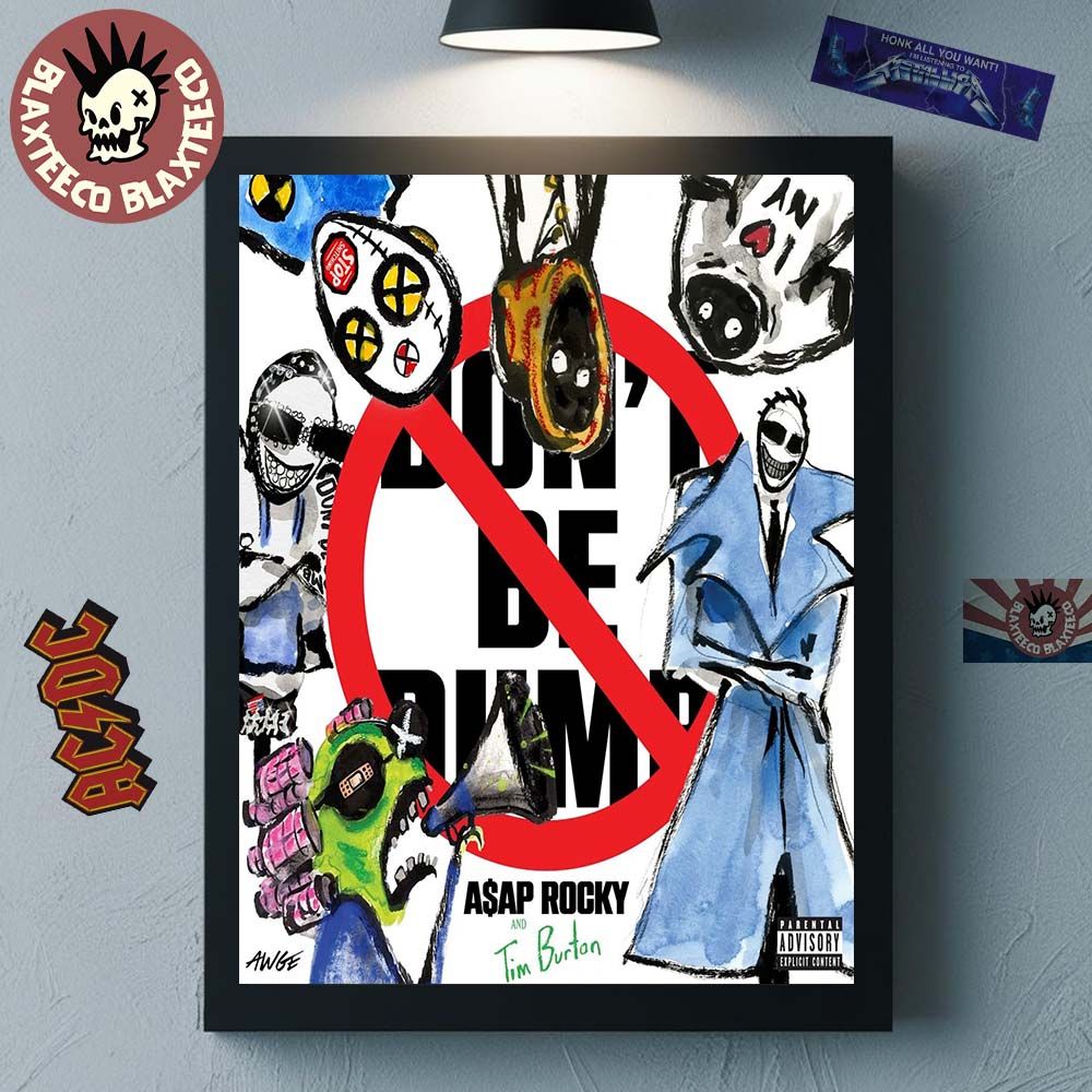 Asap Rocky Don’t Be Dumb Official Album Cover Home Decor Poster Canvas