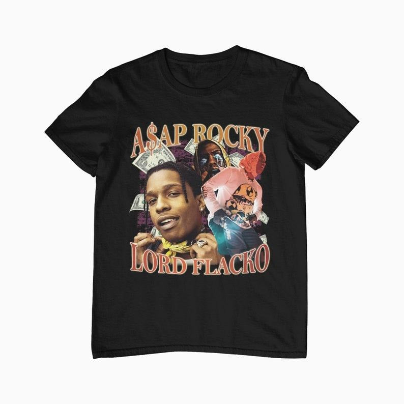 Asap Rocky T-shirt, Lord Flacko Rap 2021 T-shirt, Hip Hop Rap Tee Hoodie, Sweatshirt | UrbanDripWear.com