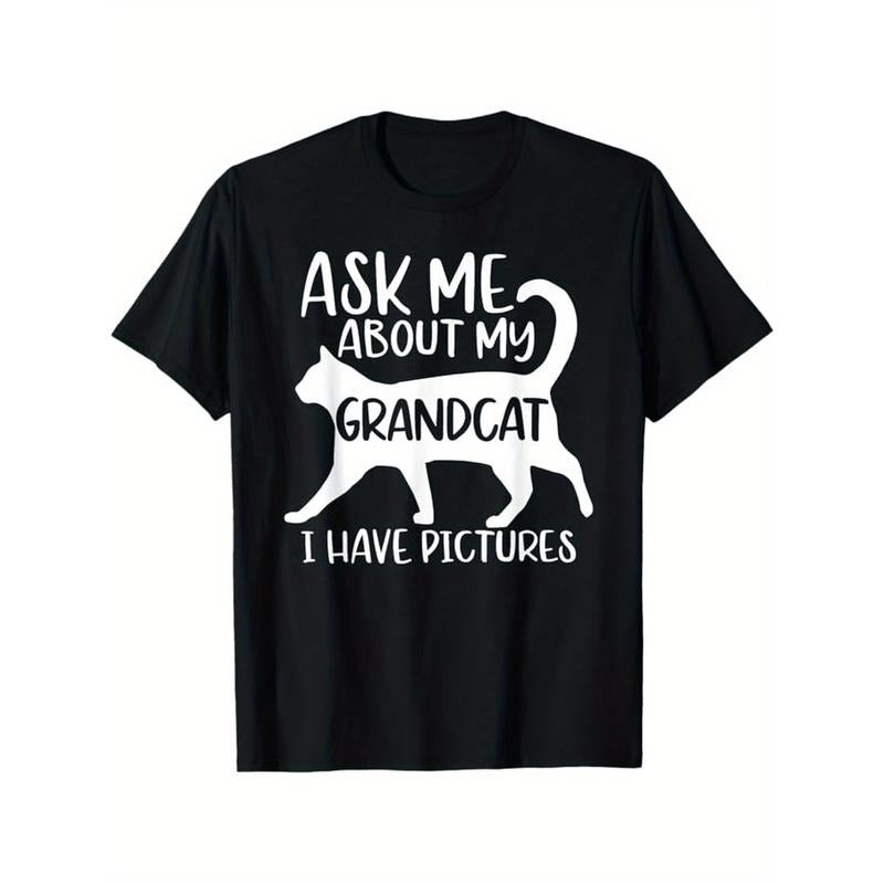 Ask Me About My Grandcat Grandma Granddad Cat Dad Pet Love T-Shirt  made in usa Hoodie, Sweatshirt | UrbanDripWear.com