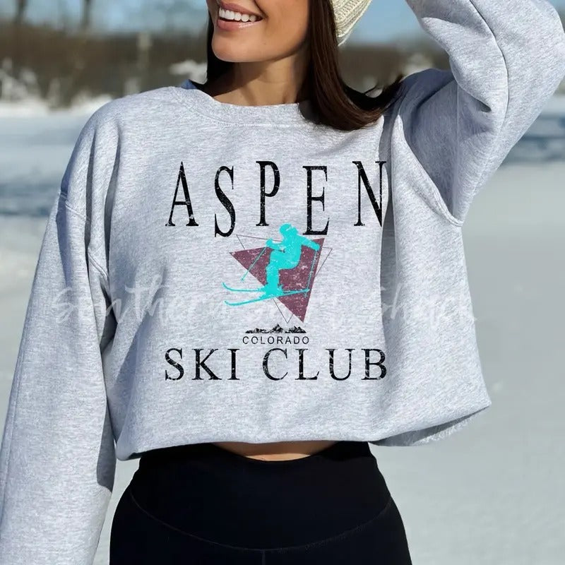 Aspen Ski Club Sweatshirt T-Shirts, Hoodie | UrbanDripWear.com