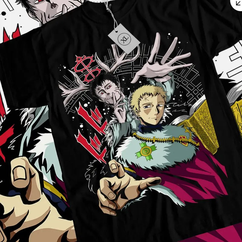 Asta Yuno T-shirt Black Clover Shirt Anime Manga Graphic Tee All Size Hoodie, Sweatshirt | UrbanDripWear.com