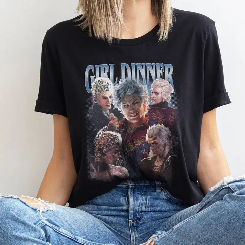 Astarion Baldurs Gate 3 Girl Dinner Vintage Shirt Sweatshirt Hoodie | UrbanDripWear.com