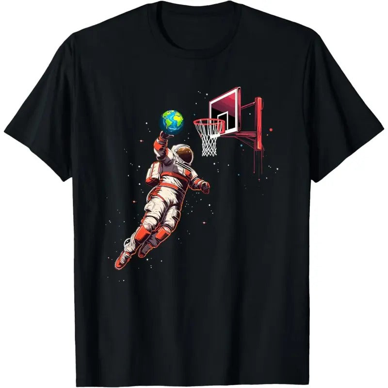 Astronaut Basketball Outer Space Gifts Men Kids Women Space T-Shirt made in usa Hoodie, Sweatshirt | UrbanDripWear.com