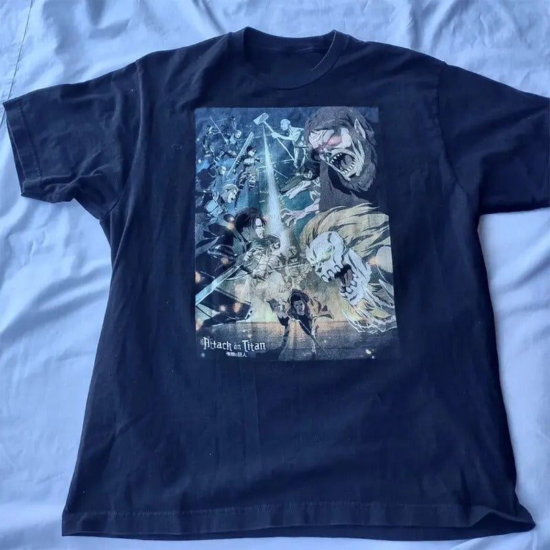 Attack on Titan anime T-shirt Unisex Graphic Reprint Tee Hoodie, Sweatshirt | UrbanDripWear.com